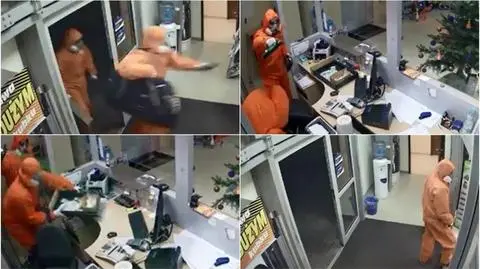 Rząska. Napadli na hurtownię, nagrały ich kamery
