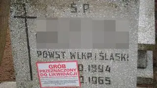 Grób Powstańca Wielkopolskiego "przeznaczony do likwidacji"