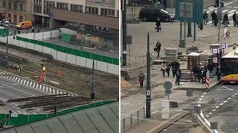 Metro zablokowane przez pomnik i sklepikarzy