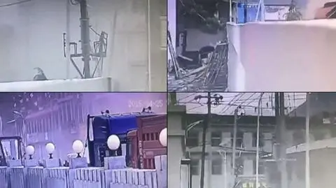 Nagranie z trzęsienia ziemi w Tybecie