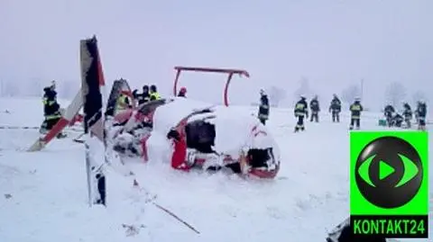 Śmigłowiec runął na pole