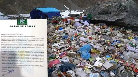Polish winter expedition left piles of trash on the K2