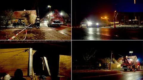 Wypadek w Zwierkach. Samochód wjechał w dom. Nie żyją dwie osoby