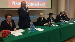Prezes PiS i ministrowie na spotkaniu we Wrocławiu