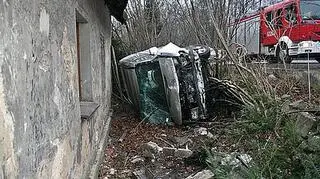 Pijany rozbił samochód, który chwilę wcześniej ukradł