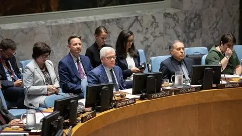 Poland&#039;s foreign minister Jacek Czaputowicz at a UN Security Council session