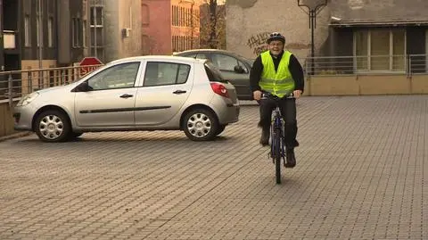 Mirosław Sekuła przyjechał w piątek do pracy na rowerze