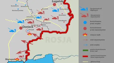 Ukraińskie wojsko straciło kontrolę nad Nowoazowskiem