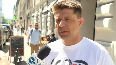 Ryszard Petru na marszu Kod-u