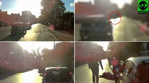 Mężczyzna potrącony w Gdyni. Drastyczne nagranie