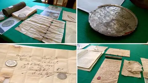 Przedmioty odnalezione w brzeskich kaspułach czasu