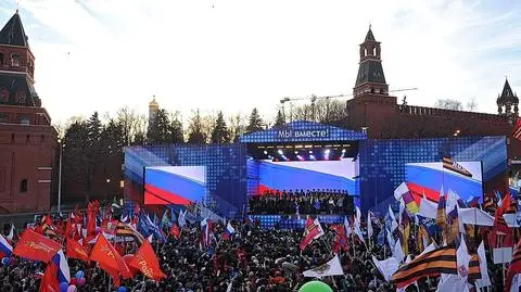 Świętowanie drugiej rocznicy aneksji