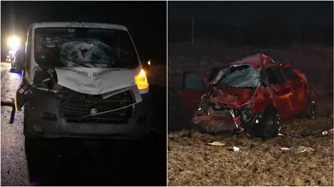 Auto kobiety jest kompletnie zniszczone. Ona zginęła, gdy czekała na pomoc