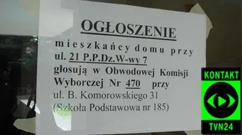 Na kogo zagłosują mieszkańcy B. Komorowskiego?