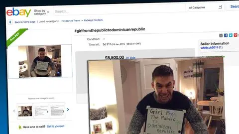 Mężczyzna wystawił swoją podróż poślubną na aukcji