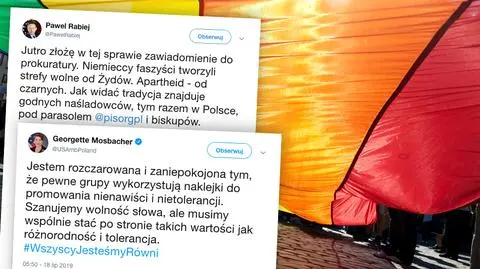 Paweł Rabiej komentuje sprawę naklejek o LGBT