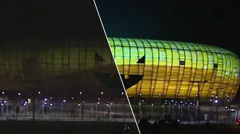 Gdański stadion na co dzień nie jest oświetlany