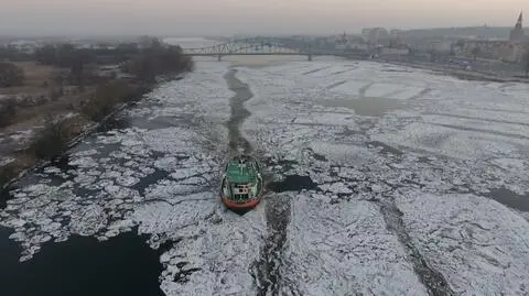 Lodołamacz na Odrze