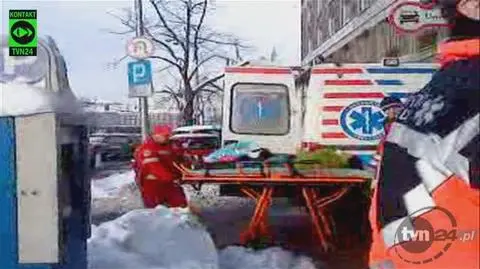 Sople spadły na kobietę