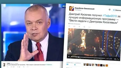 Program Dmitrija Kisielowa to godzinne polityczne show, nadawane w niedzielne wieczory