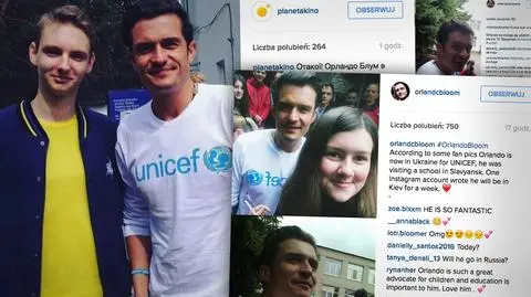 Ukraina: niespodziewana wizyta Orlando Blooma