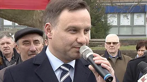 Duda spotkał się z mieszkańcami Trzcianki