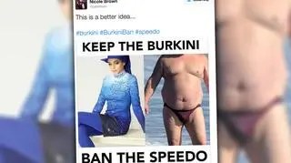 "Zatrzymajmy burkini, zabrońmy speedo"