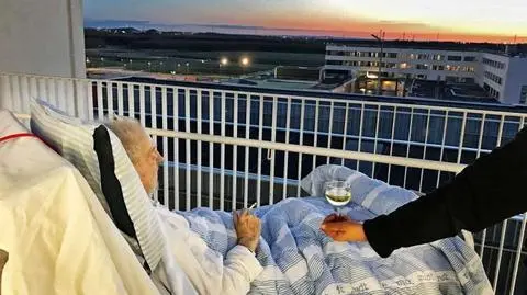 Szpital Aarhus spełnił ostatnie życzenie pacjenta. Wino i papieros