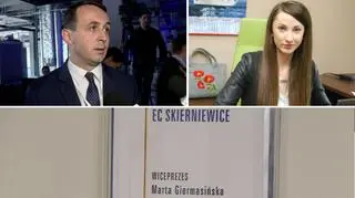 Mieszkańcy Skierniewic podkreślają, że w karierze 24-latce mógł "pomóc" obecny wicemarszałek województwa. Obecnie jej mąż