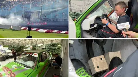 Ledwo dosięga do pedałów, ale driftuje jak dorosły zawodnik