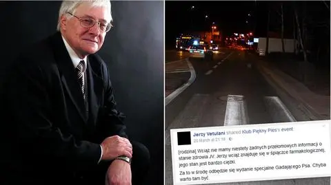 Kraków. Prof. Vetulani wciąż w śpiączce. Został potrącony na przejściu