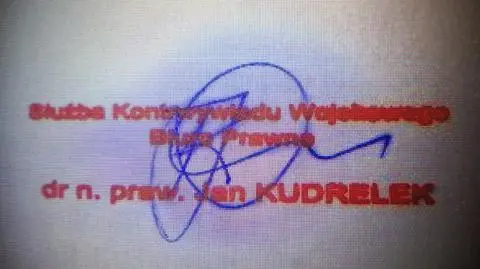 Dziennikarz śledczy tvn24.pl Robert Zieliński na Twitterze upublicznił pieczątkę Jana Kudrelka ze Służby Kontrwywiadu Wojskowego