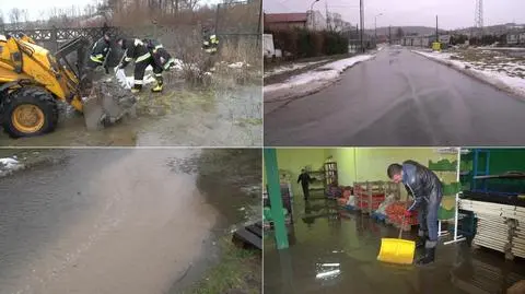 Topniejący śnieg spłynął z gór. Podtopienia na Dolnym Śląsku