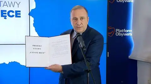 Schetyna zapowiada projekt ustawy "Czyste ręce"
