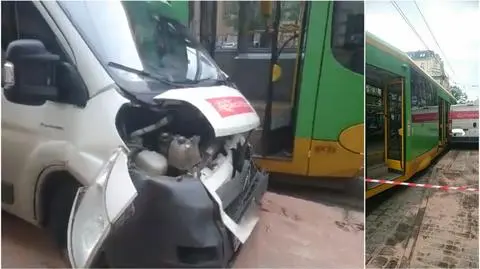 Tramwaj zderzył się z samochodem