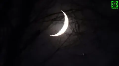 Bliskie spotkanie Księżyca z Jowiszem