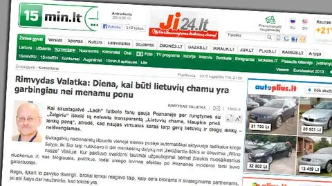 "Bracia Polacy dali przykład". Litewski dziennikarz o przeprosinach za transparent z Poznania