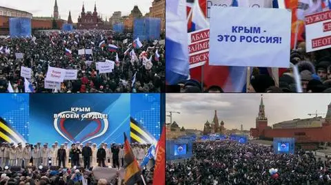 "Krym i Sewastopol zawijają do rodzimego portu". Na placu Czerwonym wielka feta