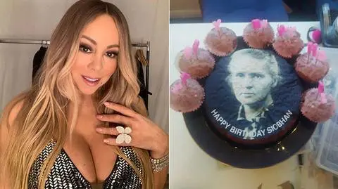 Fanka Mariah Carey dostała tort z twarzą Marią Curie