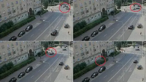 Wrocław: wypadek w oku kamery. Taksówka taranuje pieszych
