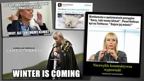"Winter is coming". Internet drwi z minister