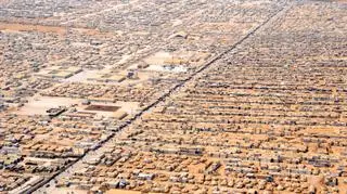 Obóz dla uchodźców Zaatari w Jordanii