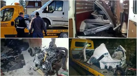 Skradzione samochody, pocięte karoserie i 29 zarzutów