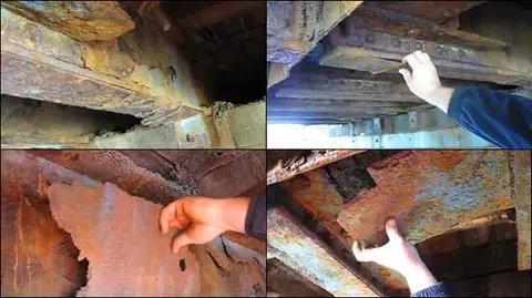 Trudno uwierzyć, że jeszcze stoi!
Sypiący się most "atrakcją" Gdańska