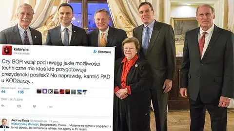 Kataryna o karmieniu Dudy u "KODziarzy". Prezydent odpowiada