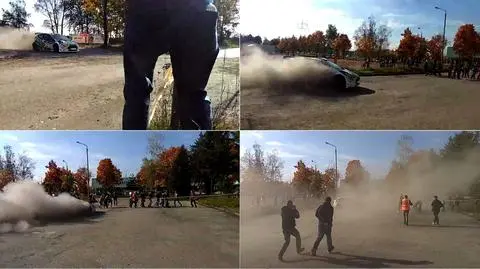 Tuż przed metą wypadł z trasy rajdu. Dwie dziewczynki w szpitalu