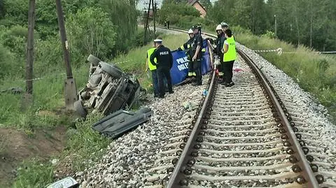 Do wypadku doszło na niestrzeżonym przejeździe kolejowym