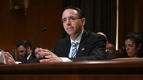 Zastępca prokuratora generalnego Rosenstein rozmawiał z Donaldem Trumpem