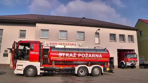 Mlekowóz zamienili w strażacką cysternę