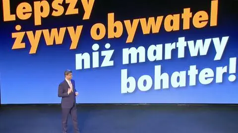 Palikot uderza w antywojenne tony